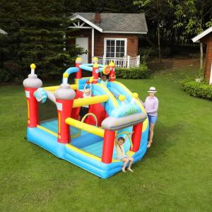 Children's Inflatable Trampoline Bounce Trampoline Area with Slide Combination Home Inflatable Castle Children's Inflatable Trampoline Bounce Trampoline Area with Slide Combination Home Inflatable Castle